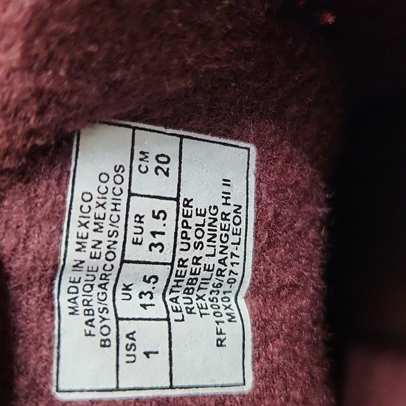 Polo Ralph Lauren Ranger Hi II Leather Boots (Boys Size 1) - Picture 15 of 16